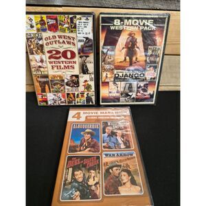 NEW & Sealed - Lot of 3 Western Movie Collection DVDs (32 Total Movies)